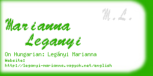 marianna leganyi business card